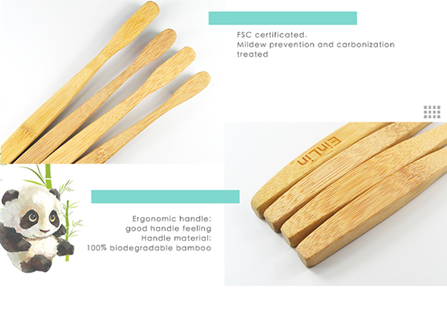 MS-Bamboo-002 Custom Bamboo Toothbrush With Logo