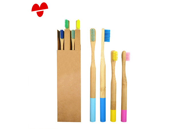 MS-Bamboo-005 Children Custom Logo Bamboo Toothbrush