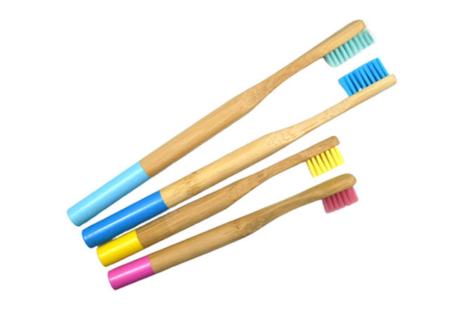 MS-Bamboo-005 Children Custom Logo Bamboo Toothbrush