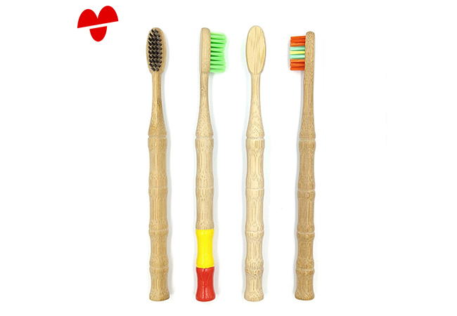 MS-Bamboo-011 Round Handle Adult Bamboo Toothbrush