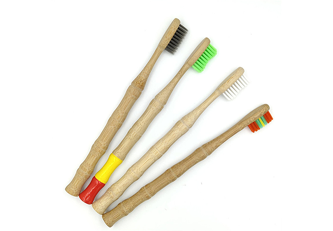 MS-Bamboo-011 Round Handle Adult Bamboo Toothbrush